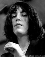 Patti Smith in una immagine del 1976 di Shery Lynn Behr
