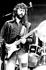 Eric Clapton in una immagine di met anni '70